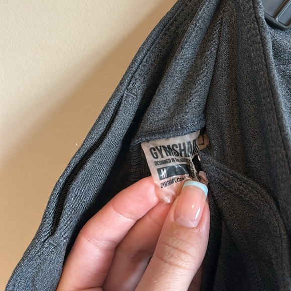 Gymshark Two Toned Seamless Crossover Grey Leggings - Picture 6 of 6